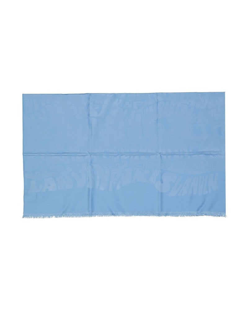 Lanvin Blue Silk Scarf Glam Steals