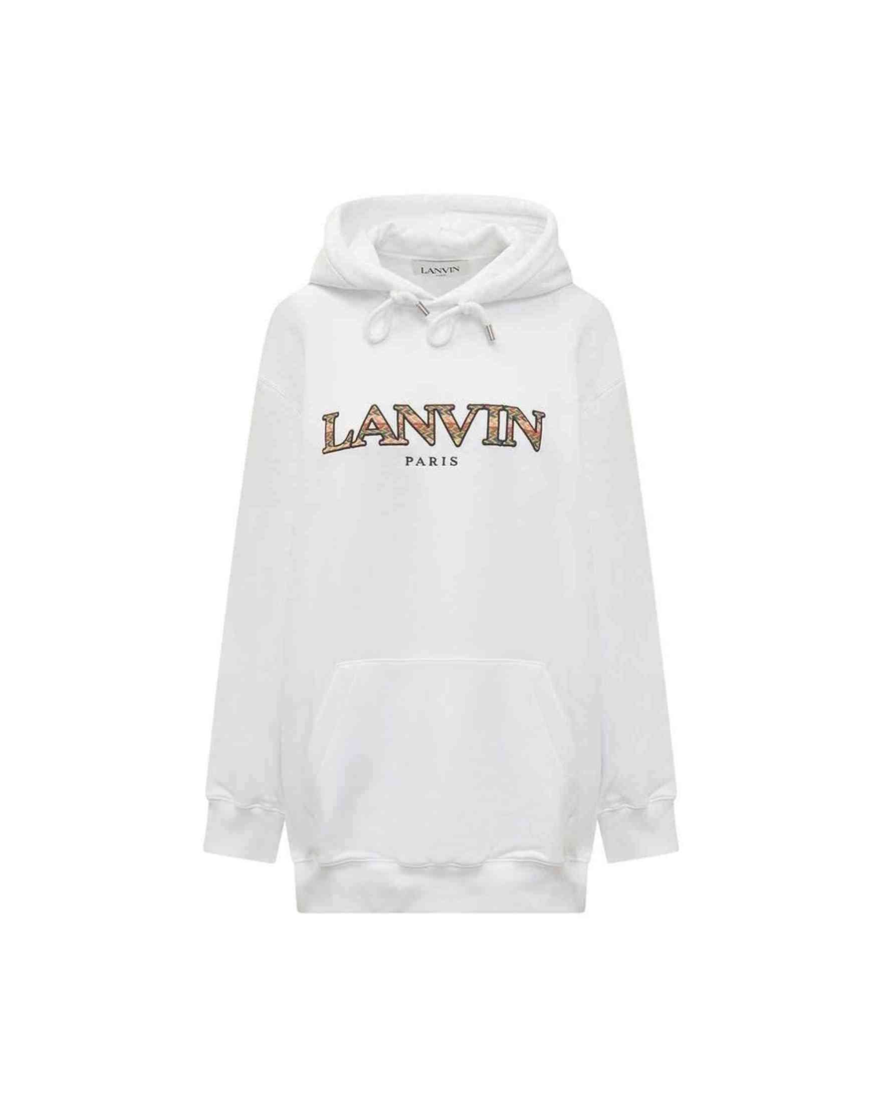 Lanvin Oversized Logo Hoodie Sweat-Shirt Glam Steals