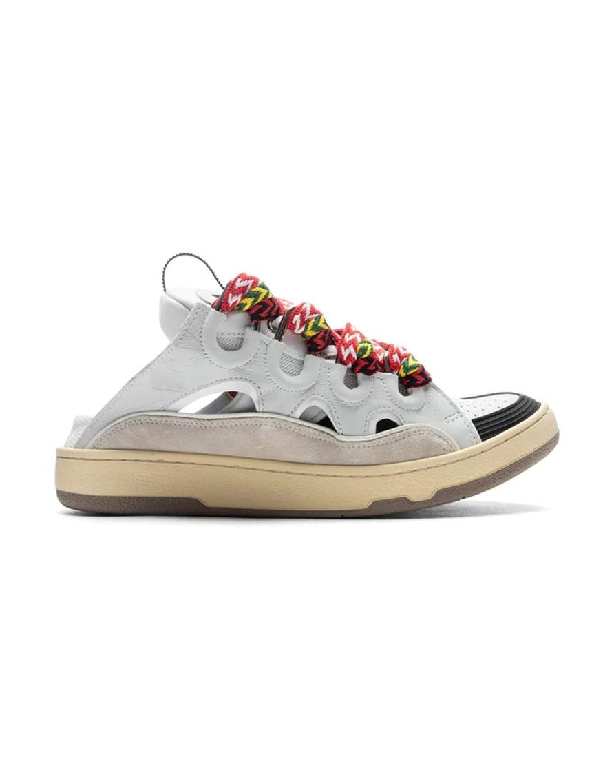 Lanvin White Calfskin Chunky Sneakers Glam Steals