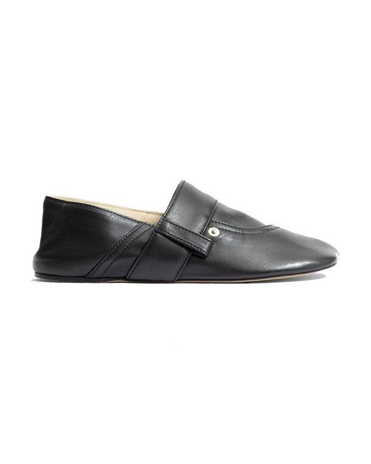 Loewe Black Calfskin Slippers 