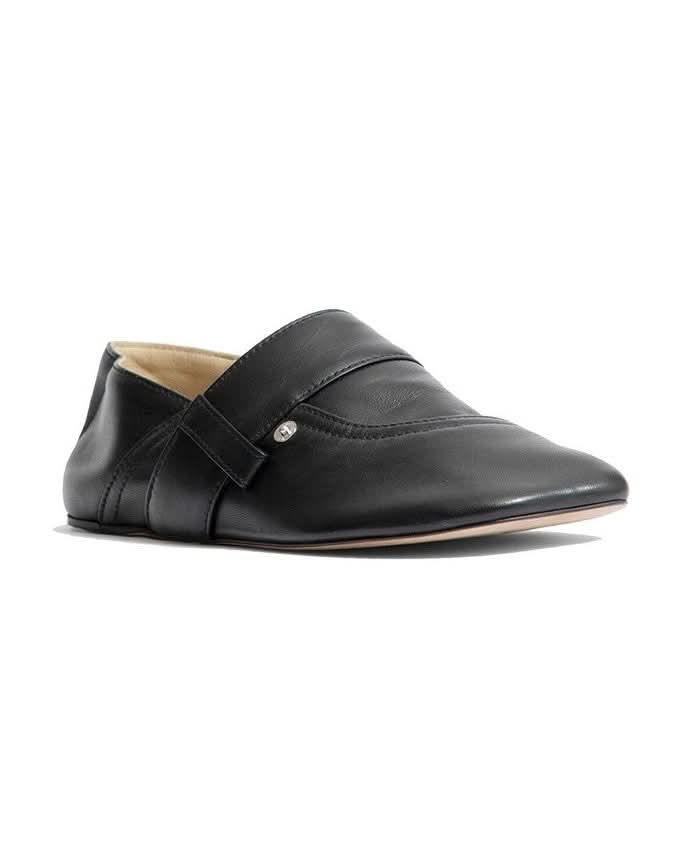 Loewe Black Calfskin Slippers 
