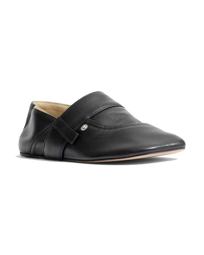 Loewe Black Calfskin Slippers 