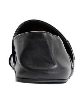 Loewe Black Calfskin Slippers 