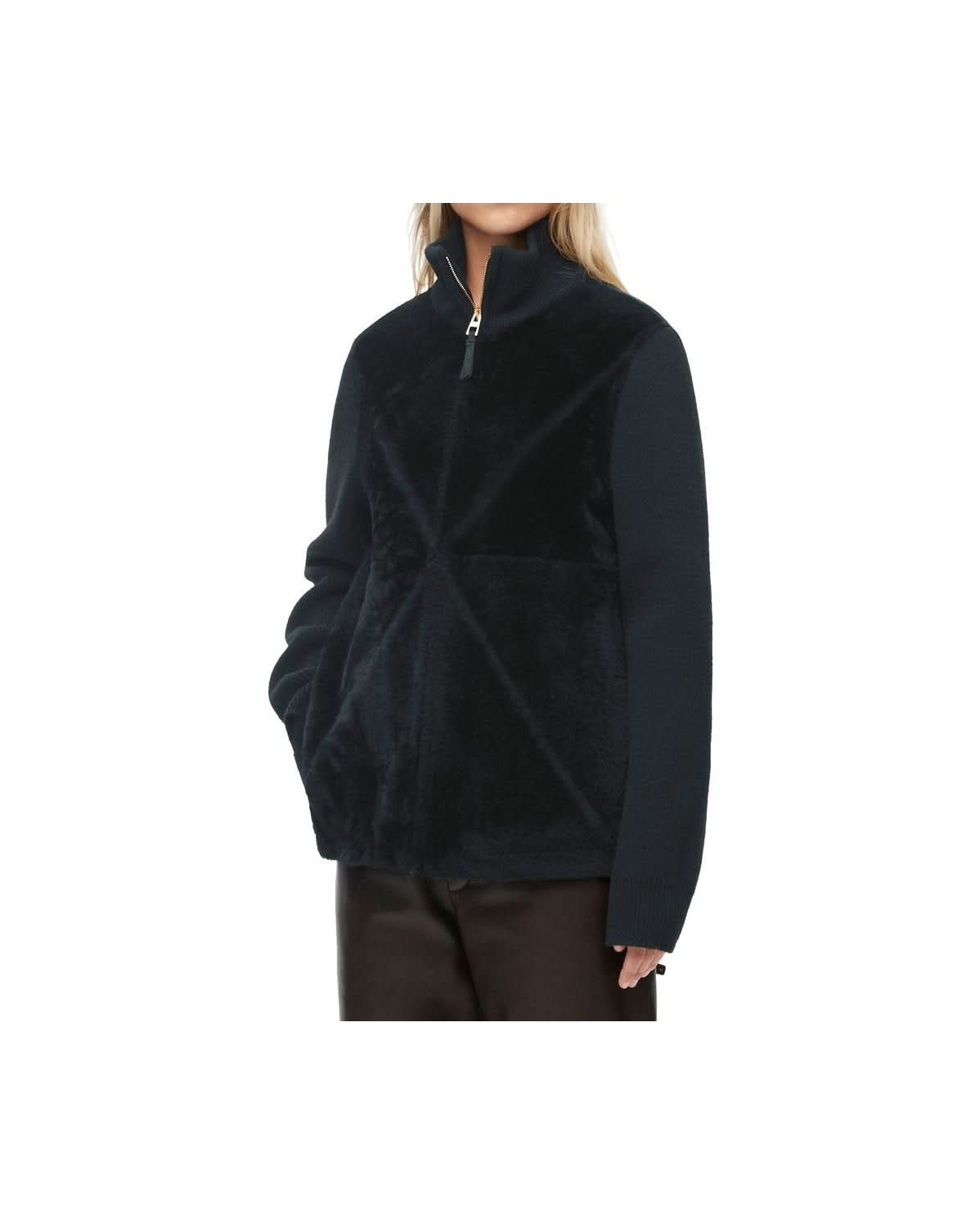 Loewe Black Lamb Fur Coat Glam Steals