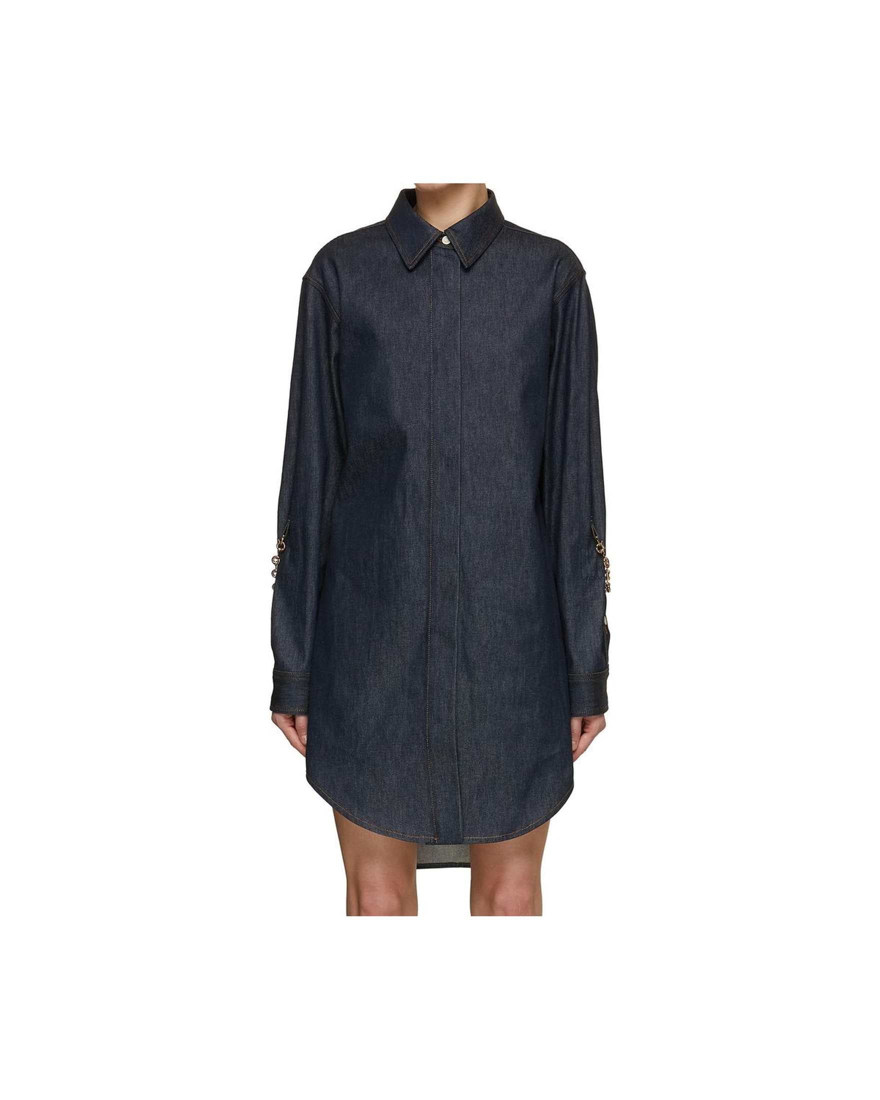 Loewe Denim Chain Shirt Dress Glam Steals