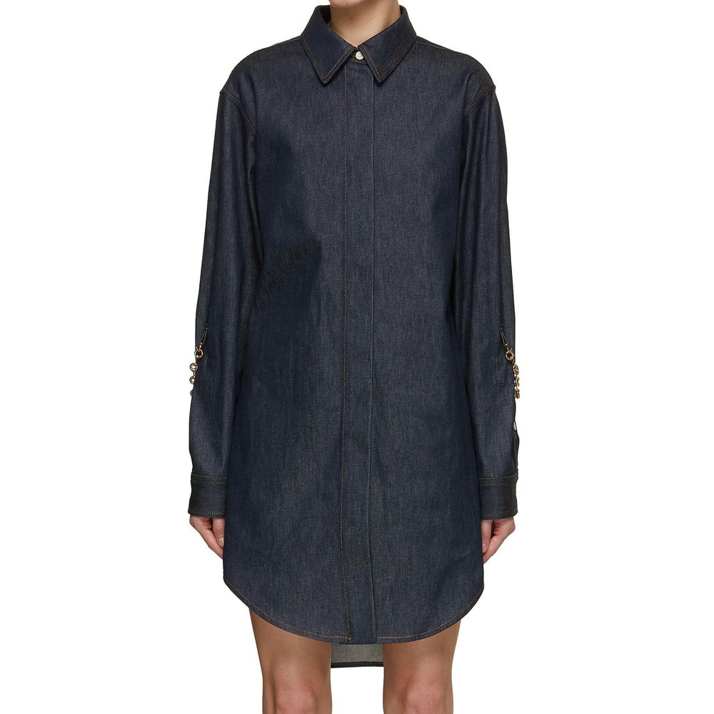 Loewe Denim Chain Shirt Dress Glam Steals