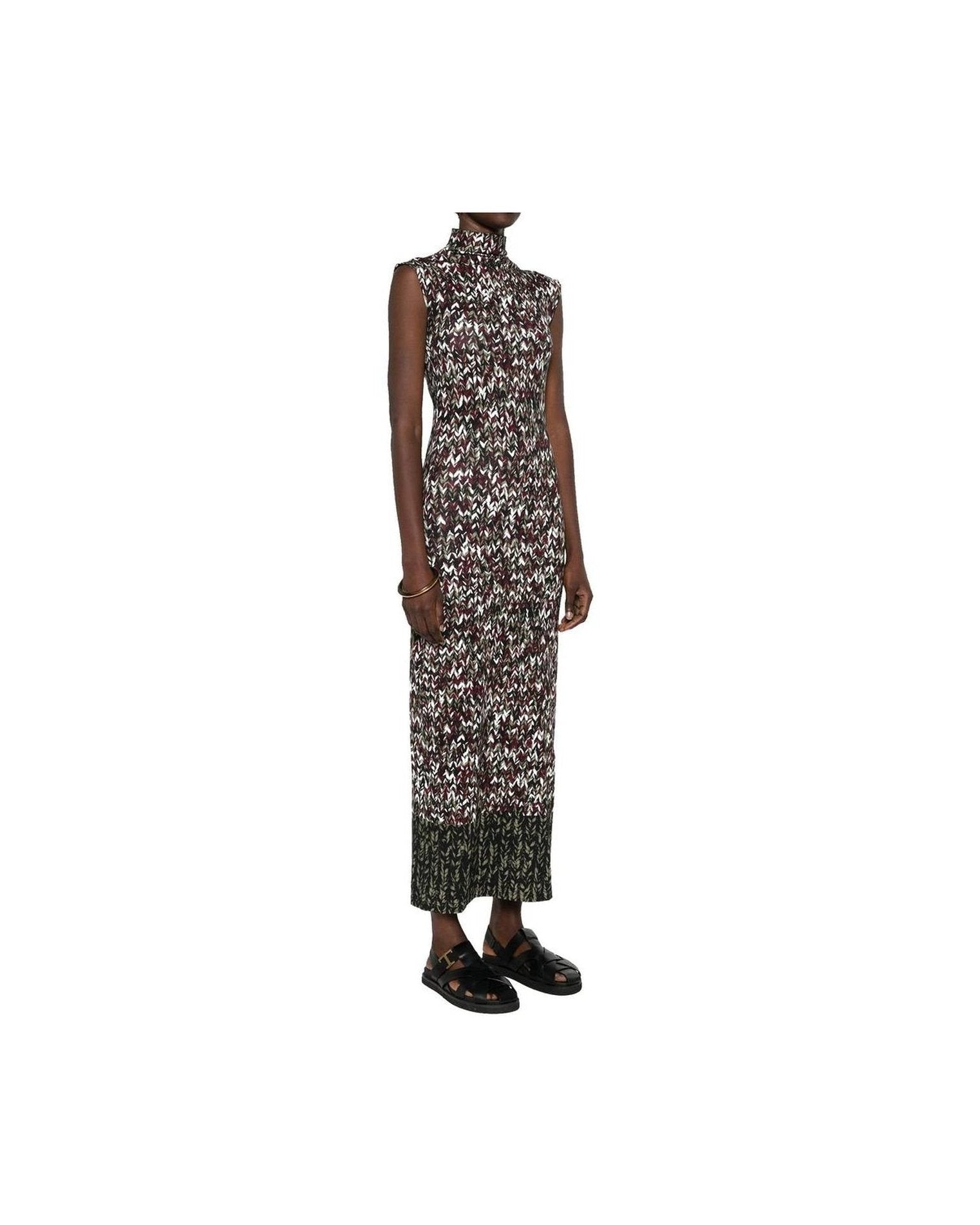 Loewe Knit Print Long Dress Glam Steals
