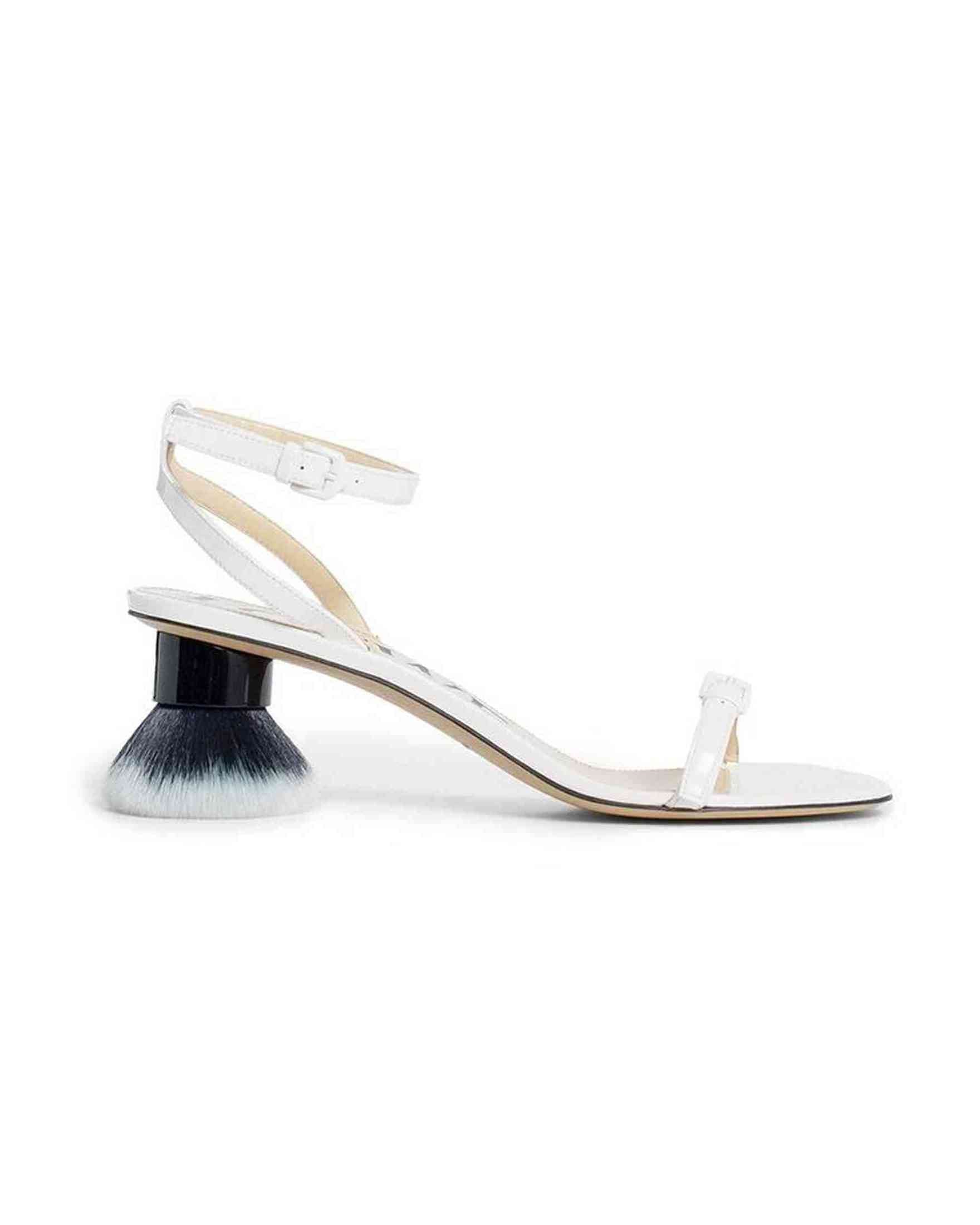 Loewe Leather Petal Brush Sandals Glam Steals