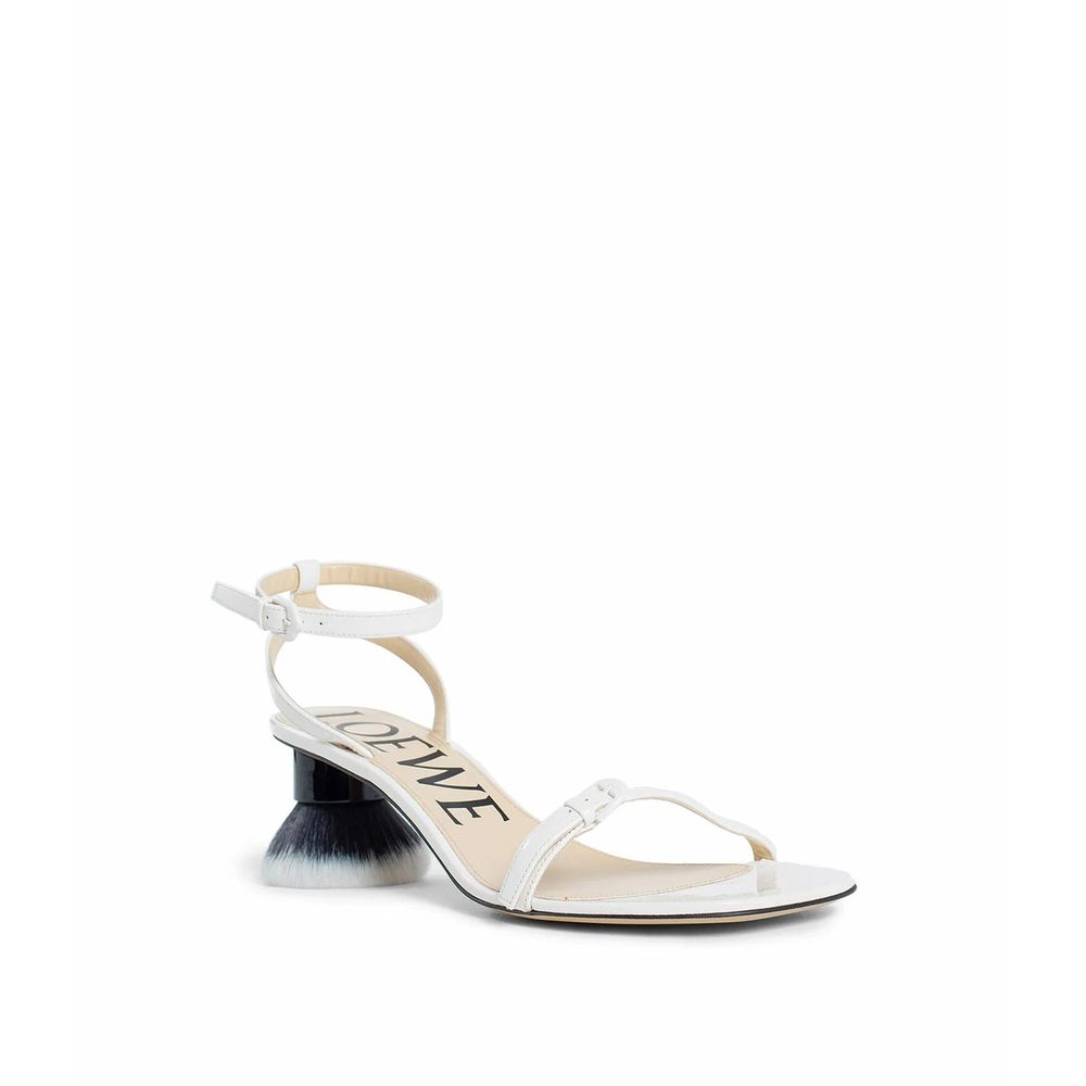 Loewe Leather Petal Brush Sandals Glam Steals