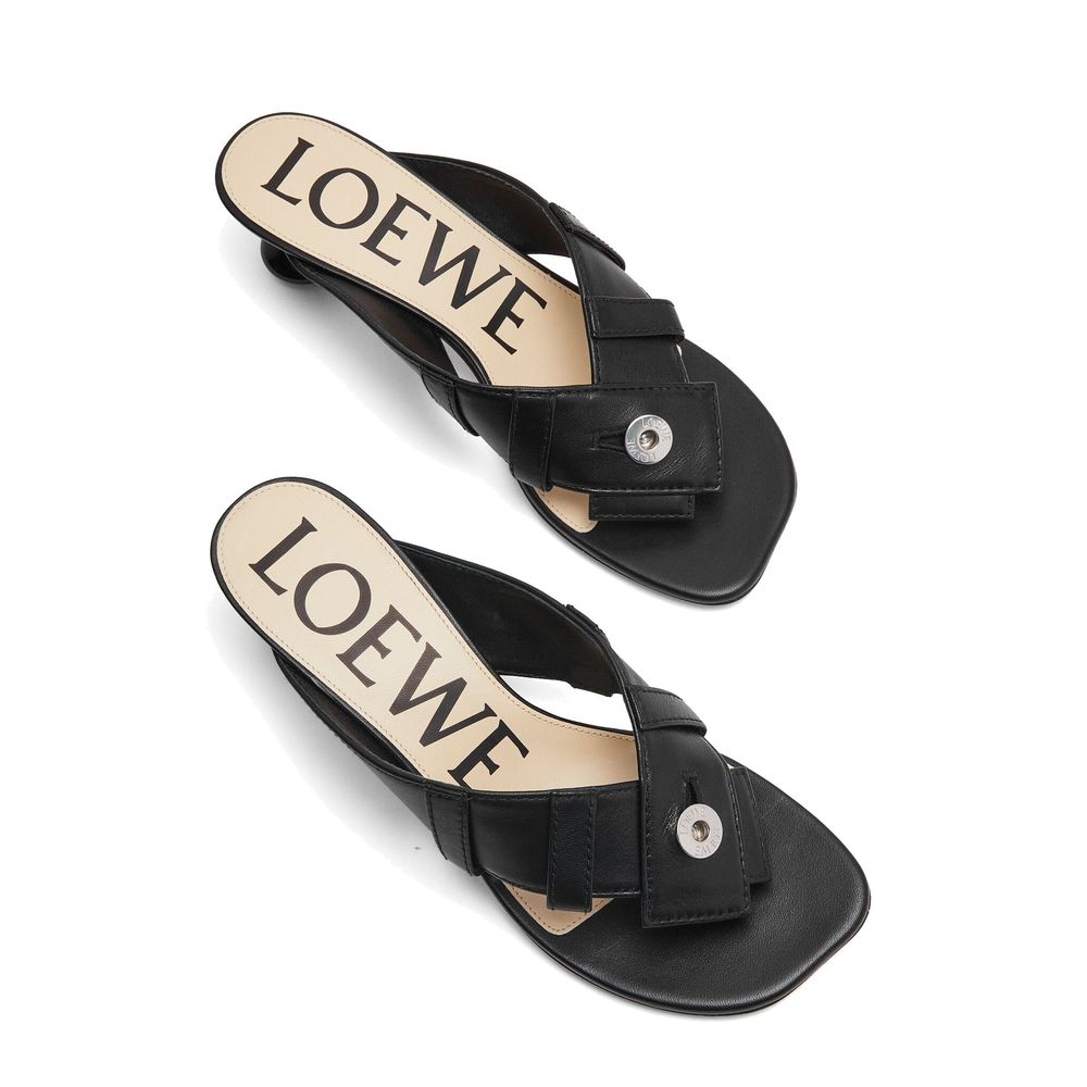 Loewe Leather Toy Panta 45Mm Sandals Glam Steals