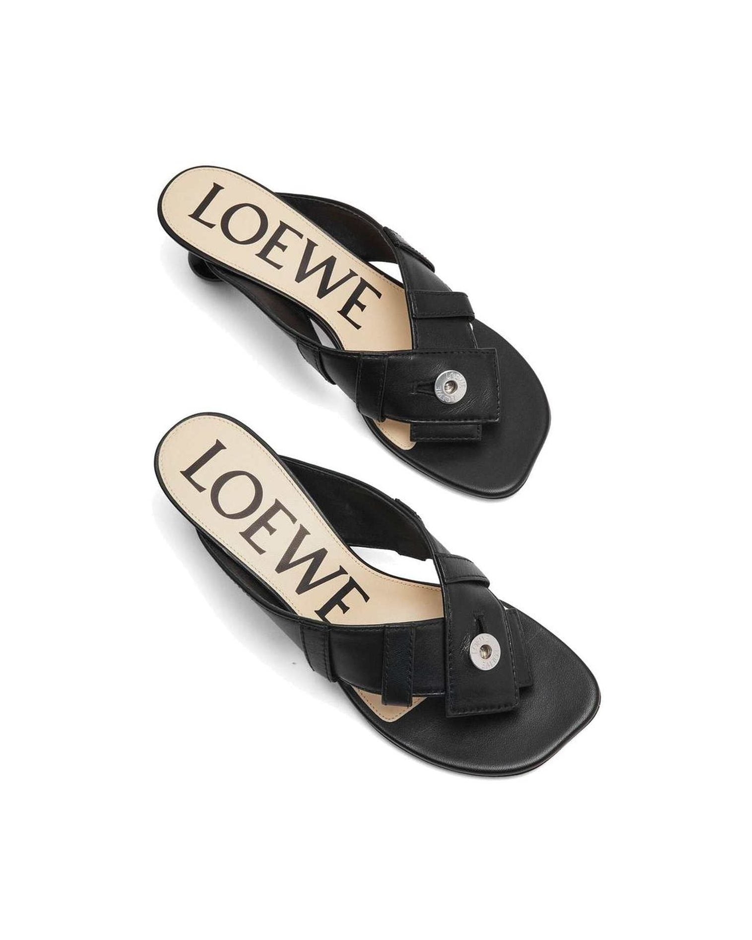 Loewe Leather Toy Panta 45Mm Sandals Glam Steals