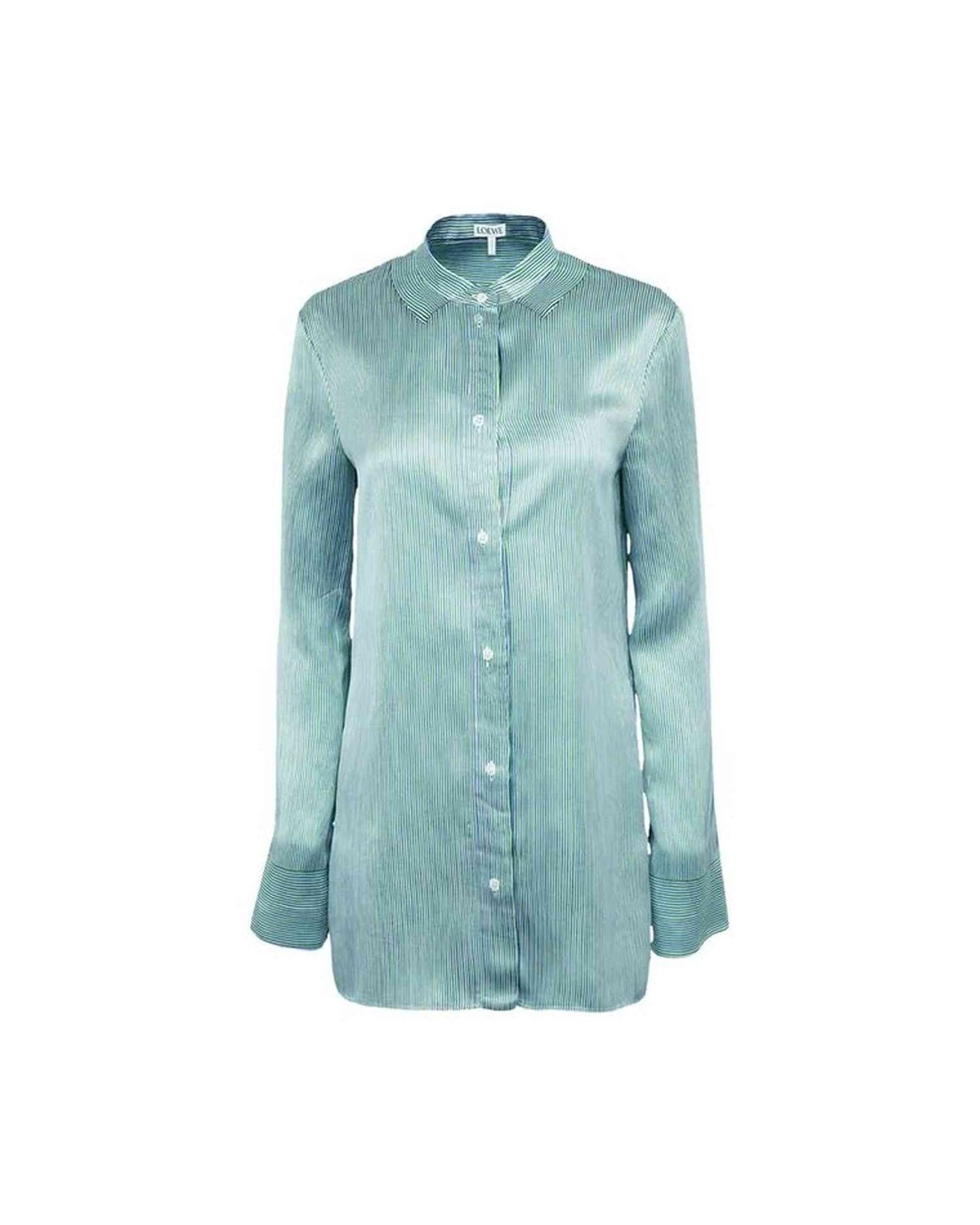Loewe Silk Blend Striped Shirt Glam Steals