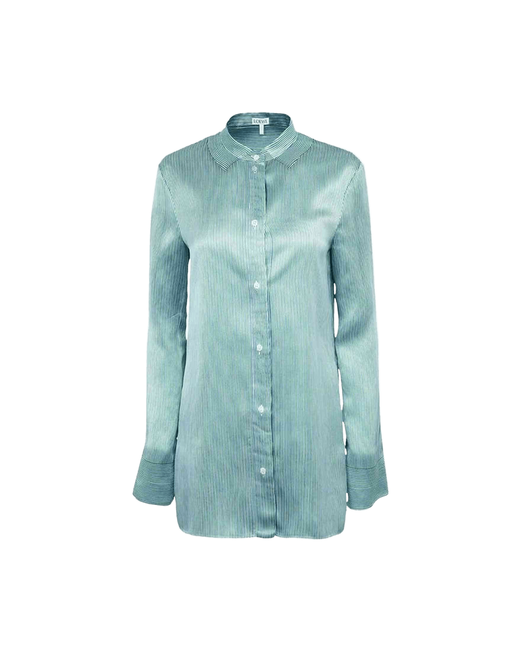 Loewe Silk Blend Striped Shirt Glam Steals