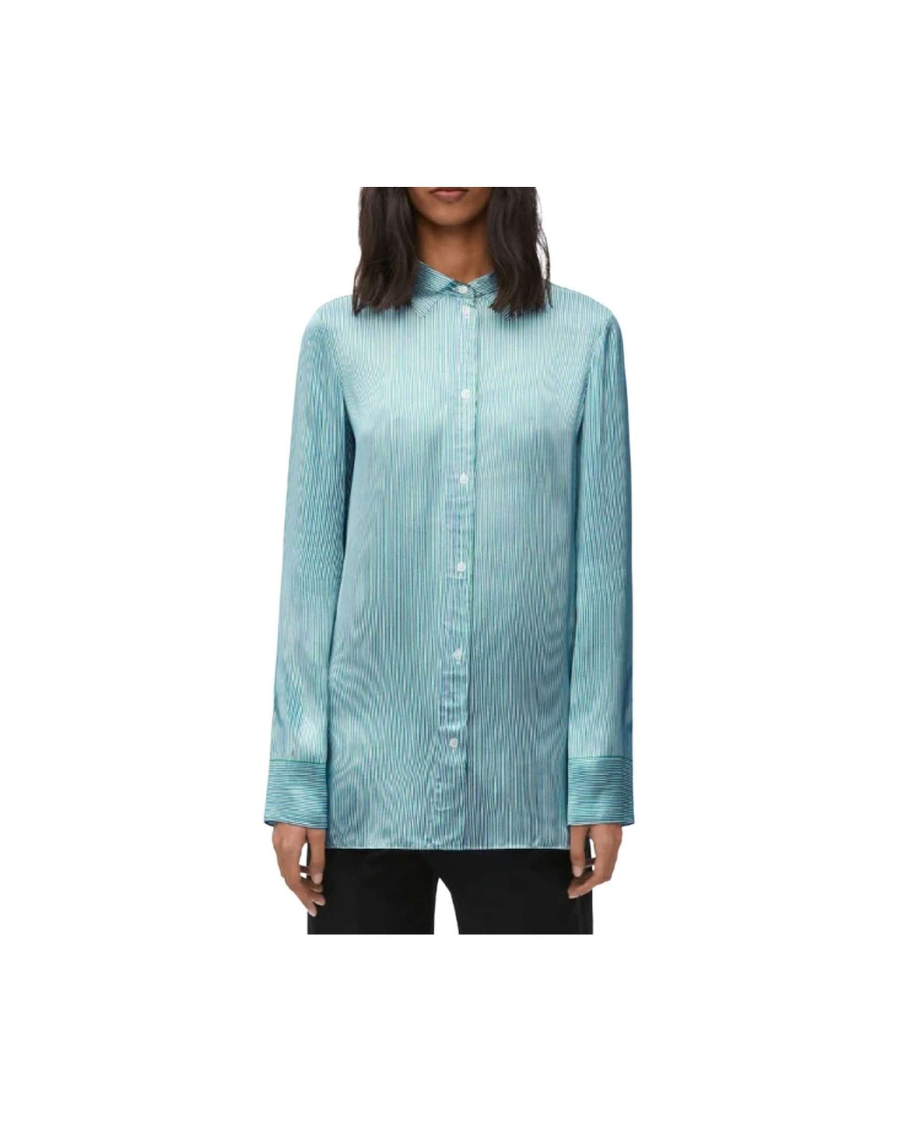 Loewe Silk Blend Striped Shirt Glam Steals