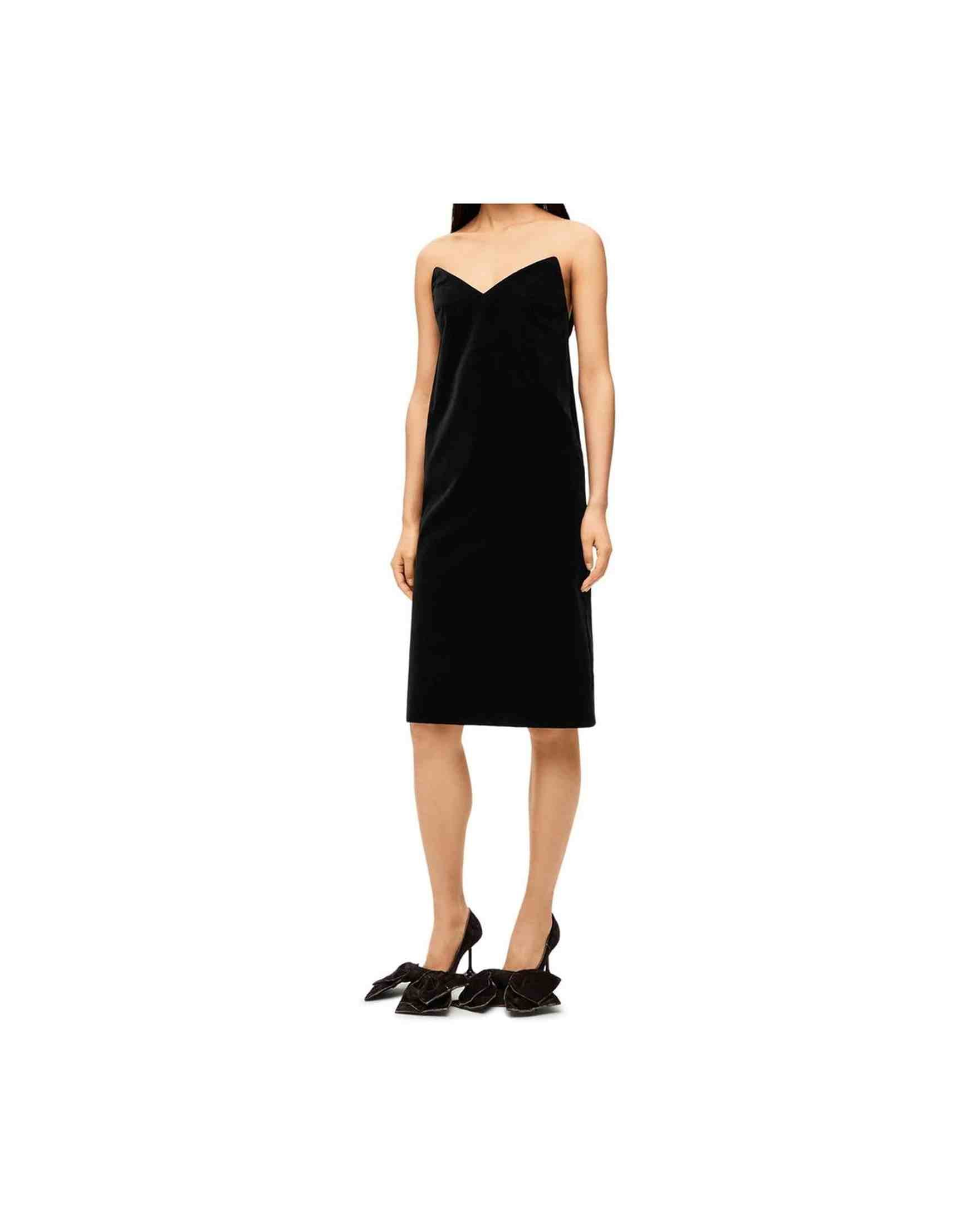 Loewe Velvet Bustier Dress Glam Steals