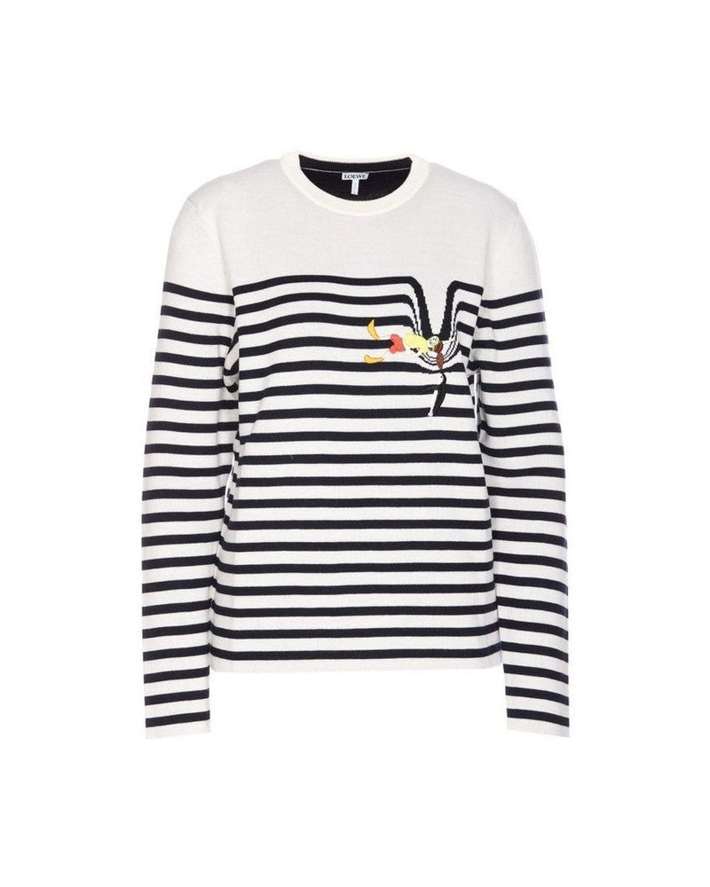 Loewe White Elastane Sweatshirt 