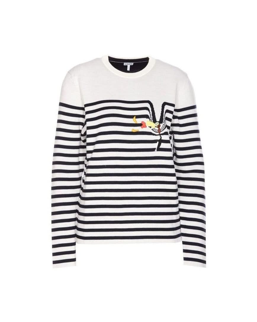 Loewe White Elastane Sweatshirt 