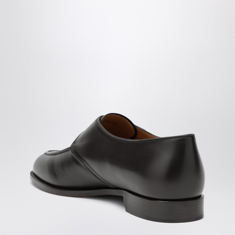 Loro Piana Sergio Derby Shoes in Ebony Colour Glam Steals