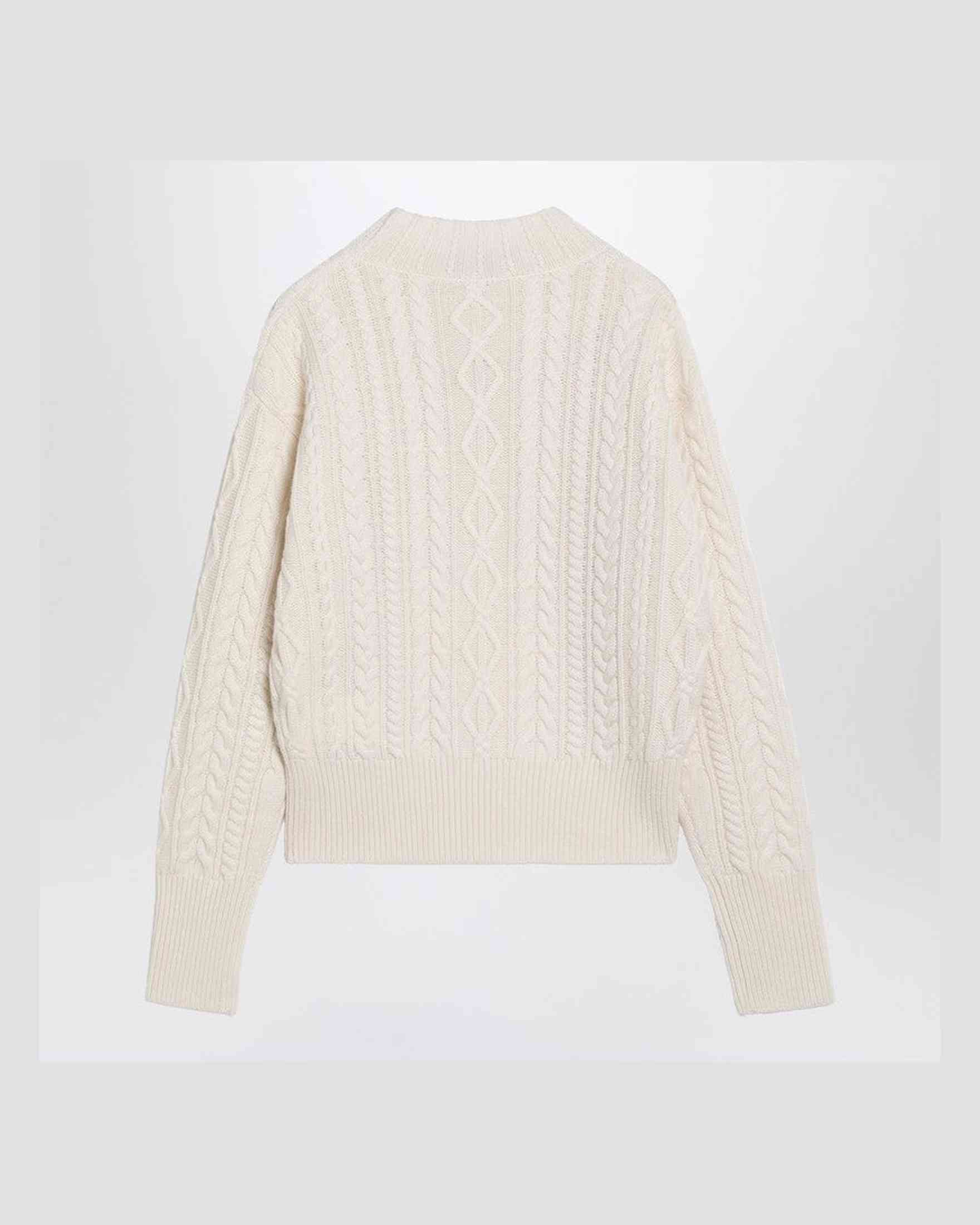 Max Mara White Wool and Cashmere Sweater Glam Steals