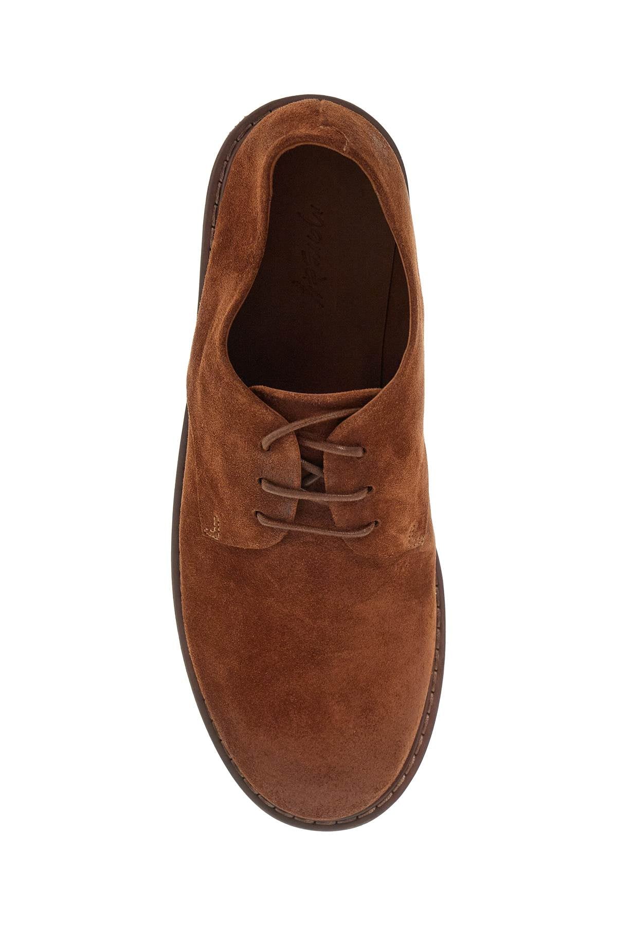 Marsell Suede Leather Lace-Up Derby Shoes