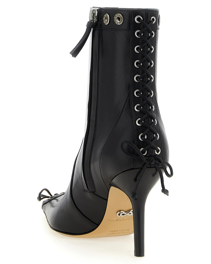 Mach & Mach Crystalized Corset Ankle Boots Glam Steals