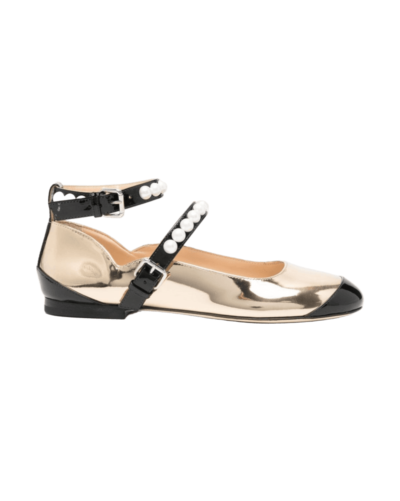 Mach & Mach Flat Shoes Golden Glam Steals