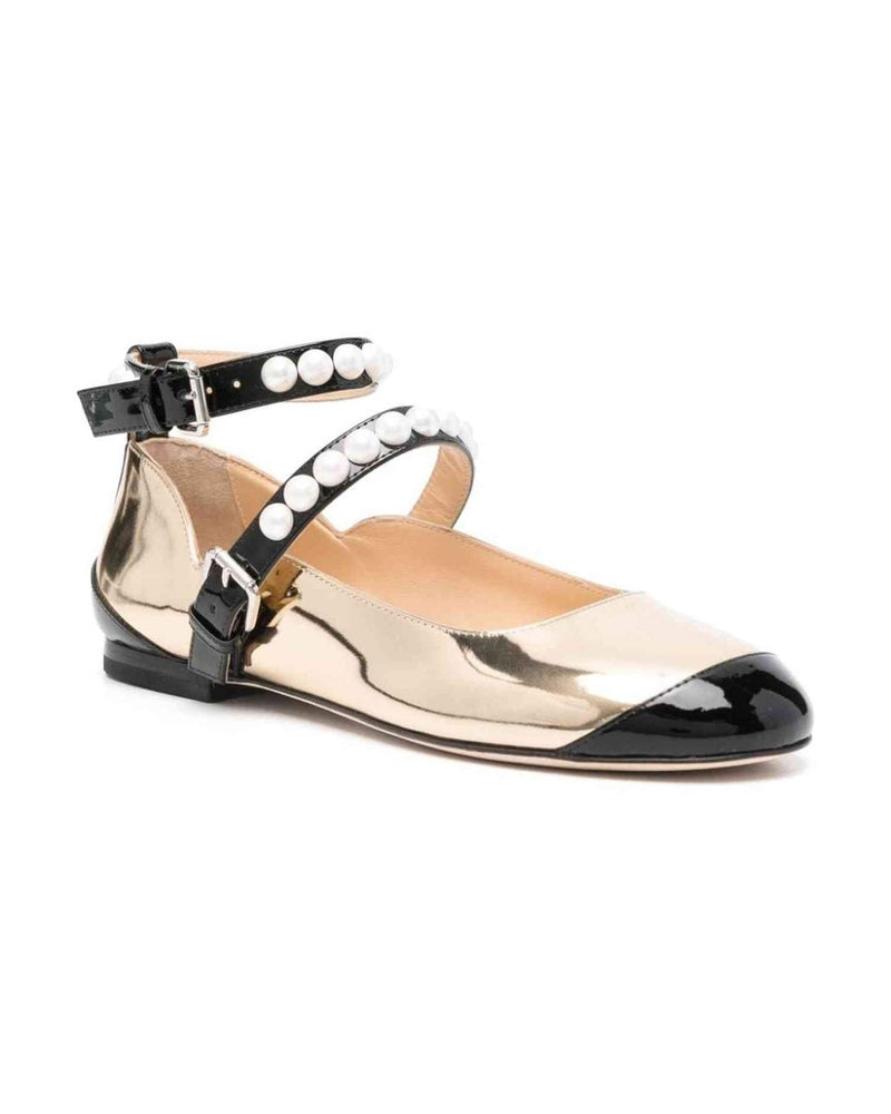 Mach & Mach Flat Shoes Golden Flats