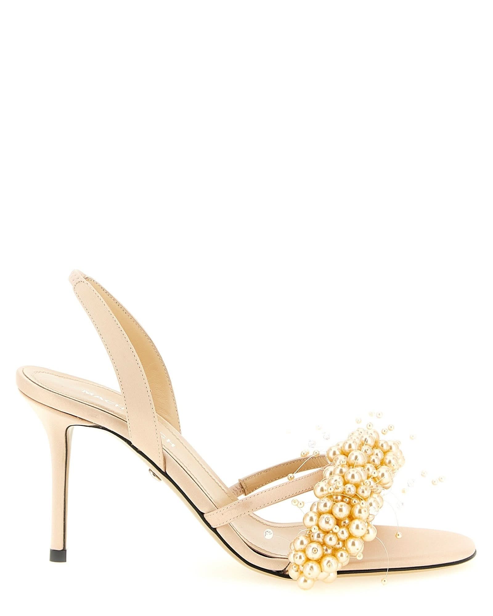 Mach & Mach Floating Pearl Sandals Glam Steals