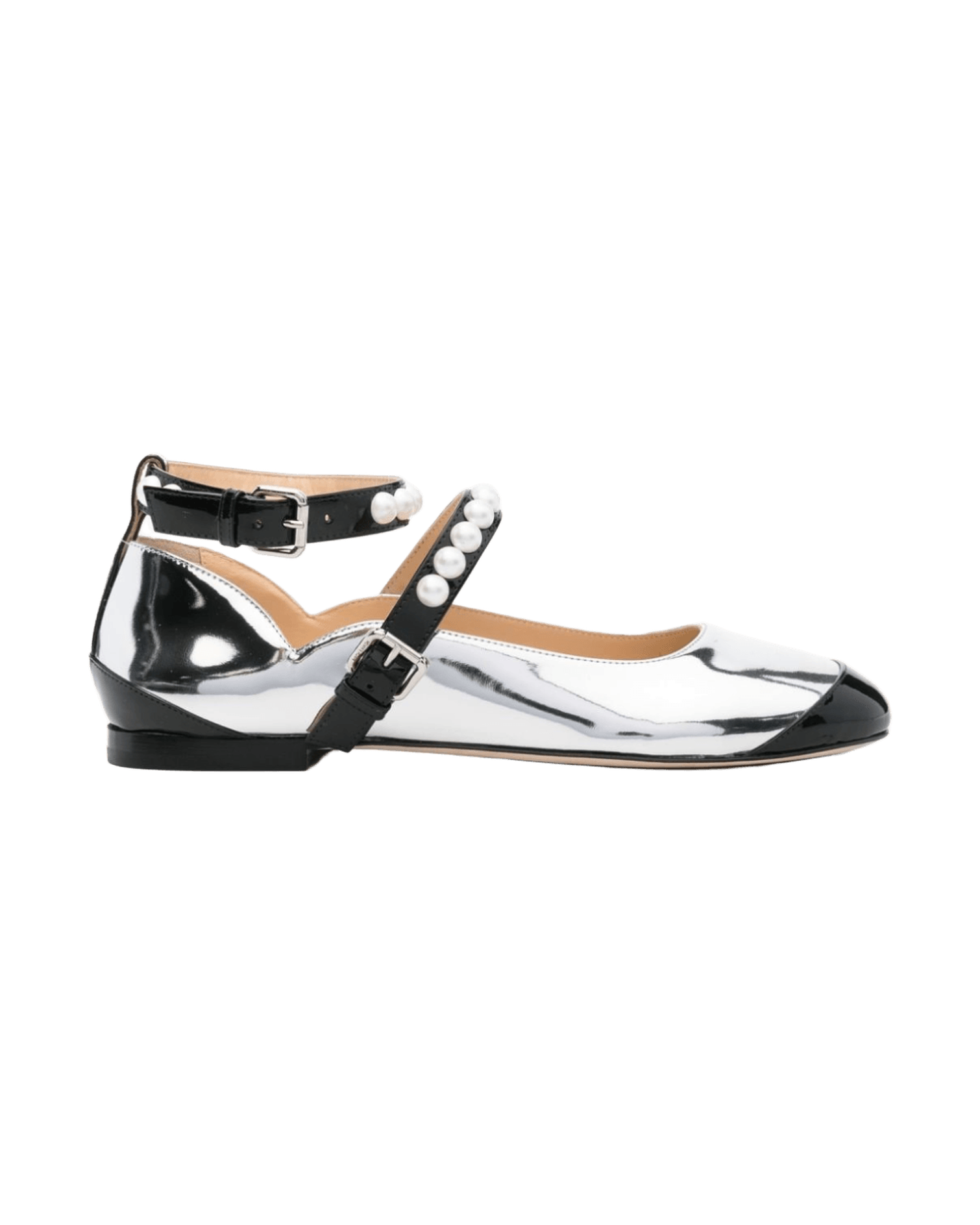 Mach & Mach Silver Flat Shoes Glam Steals