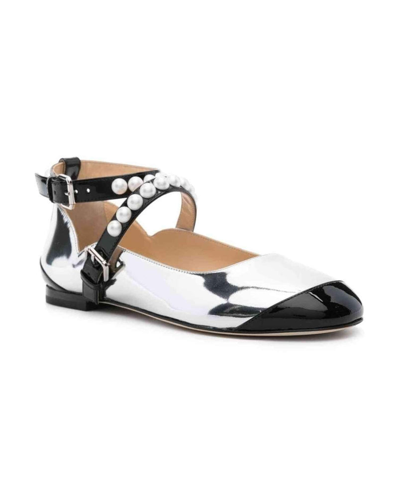 Mach & Mach Silver Flat Shoes Glam Steals