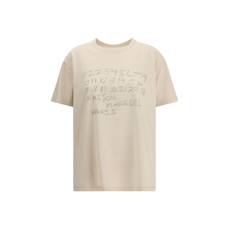 Maison Margiela Beige Cotton T-shirt Glam Steals