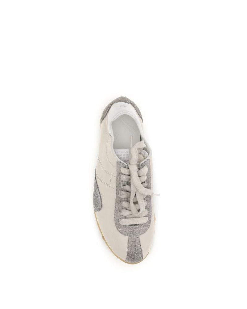 Maison Margiela Beige Goatskin Athletic Sneakers 