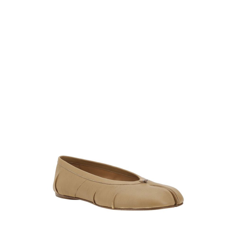 Maison Margiela Beige Lamb Ovis Aries Ballet Flats Glam Steals