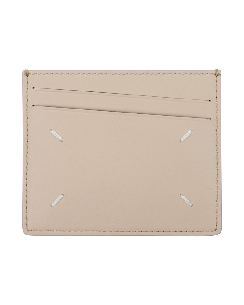 Maison Margiela Beige Leather Cardholder Glam Steals