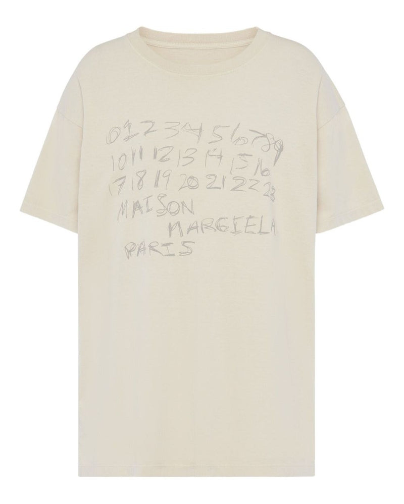 Maison Margiela Beige Polo T-shirt Topwear