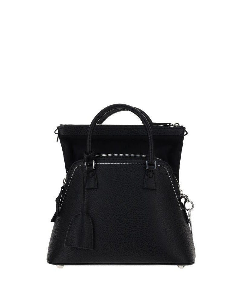 Maison Margiela Black Calf Leather Bos Taurus Handbag 