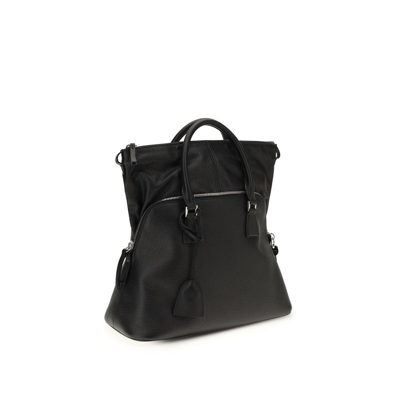 Maison Margiela Black Calf Leather Bos Taurus Handbag Glam Steals