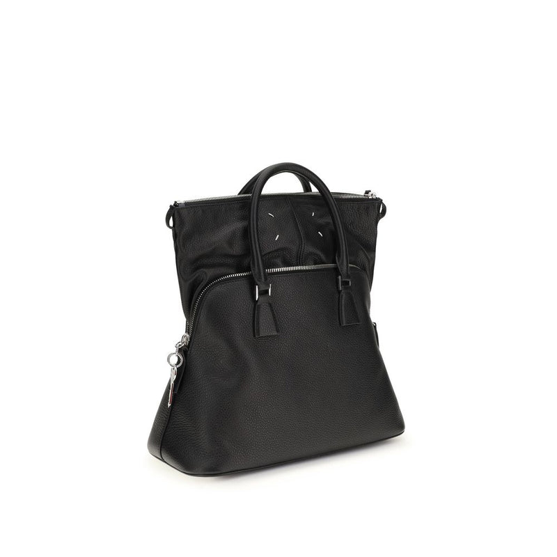 Maison Margiela Black Calf Leather Bos Taurus Handbag Glam Steals