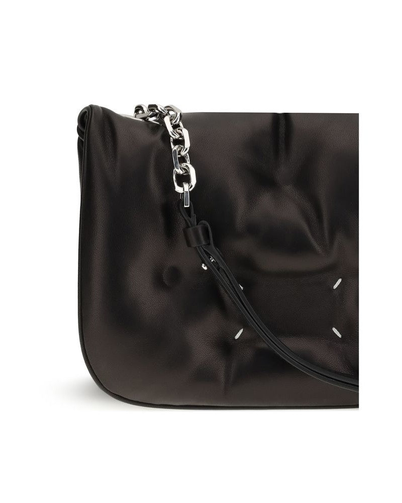 Maison Margiela Black Lamb Ovis Aries Shoulder Bag 