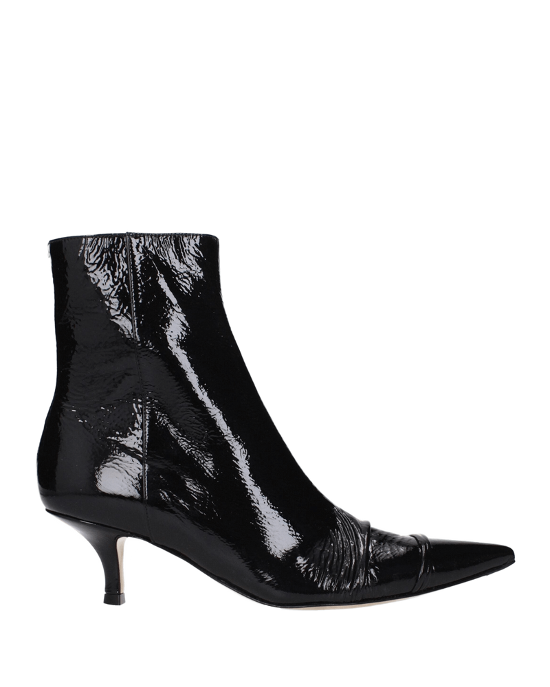 Maison Margiela Black Leather Ankle Boots Glam Steals