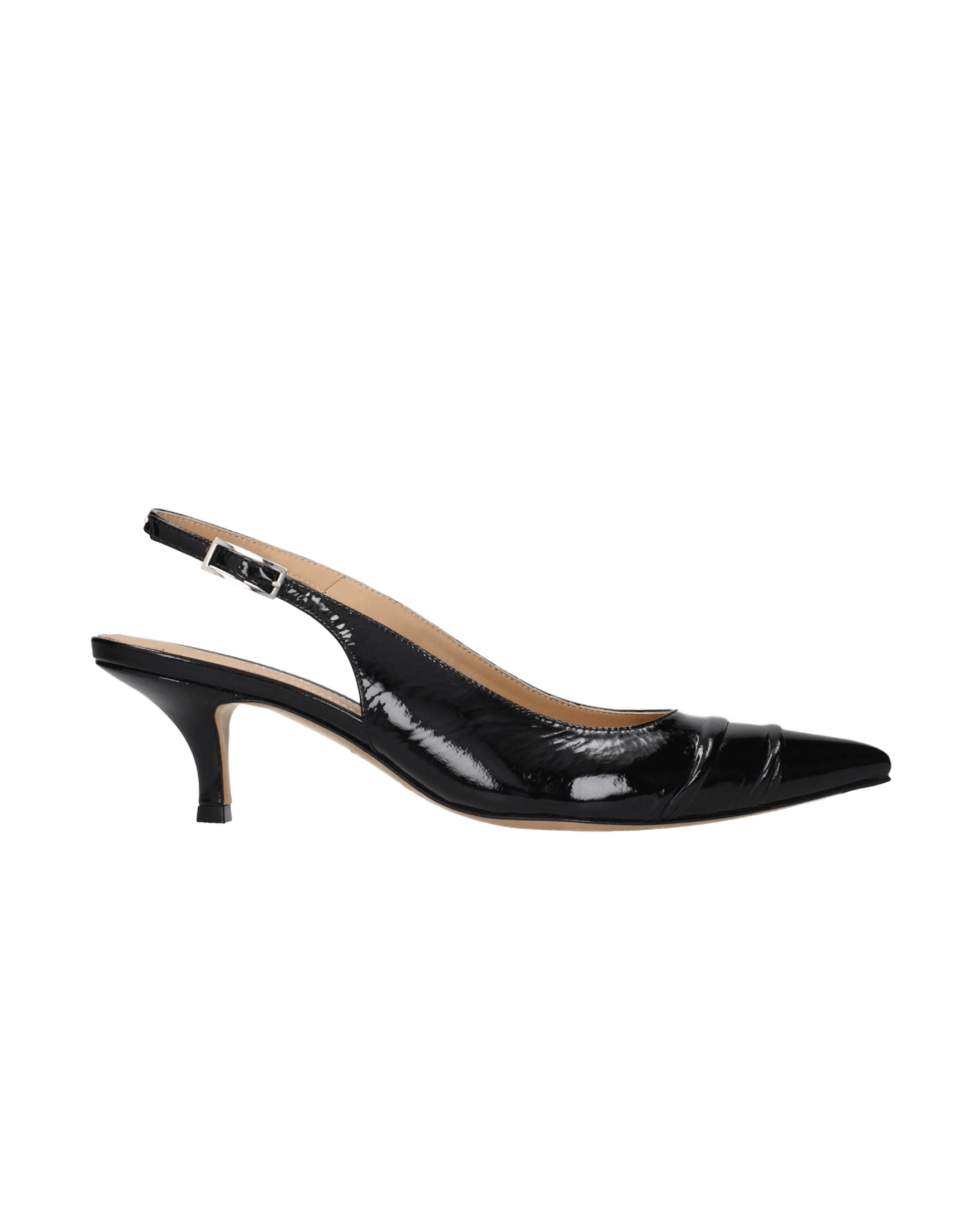 Maison Margiela Black Leather Mid Heel Pumps Glam Steals