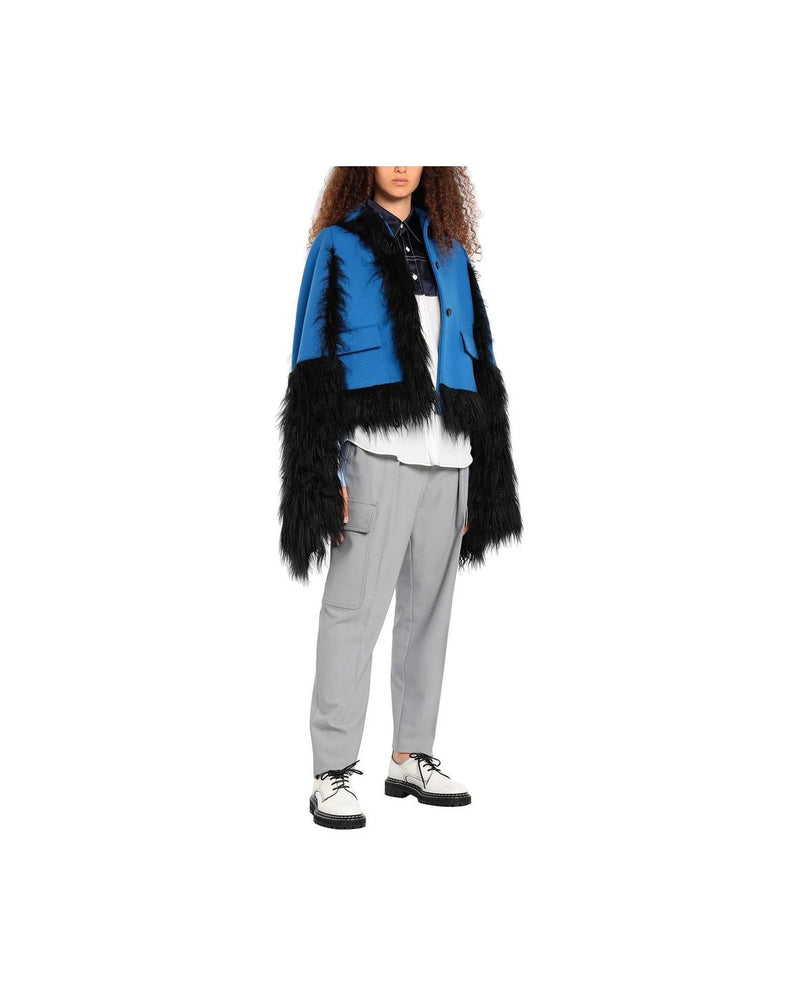 Maison Margiela Blue Wool Cloacks Glam Steals
