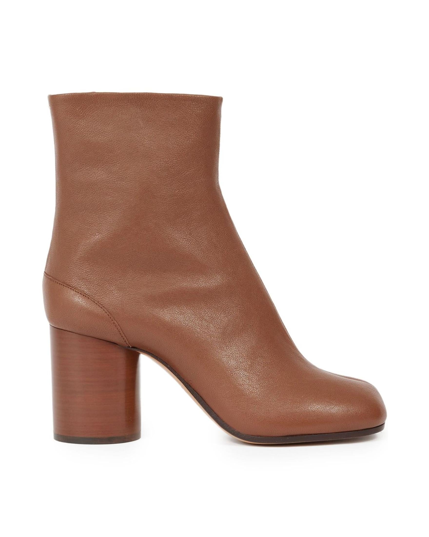Maison Margiela Brown Leather Boots Glam Steals