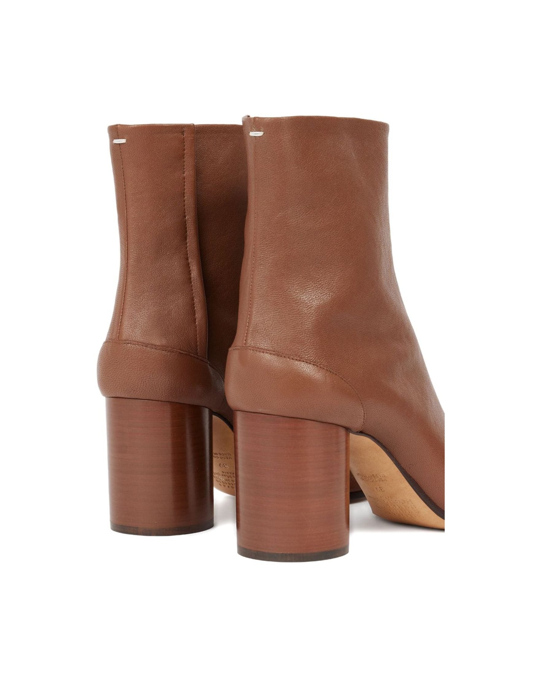 Maison Margiela Brown Leather Boots Glam Steals