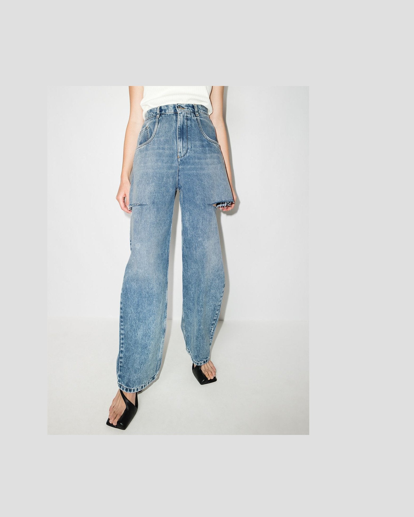 Maison Margiela Clear Blue Jeans Glam Steals