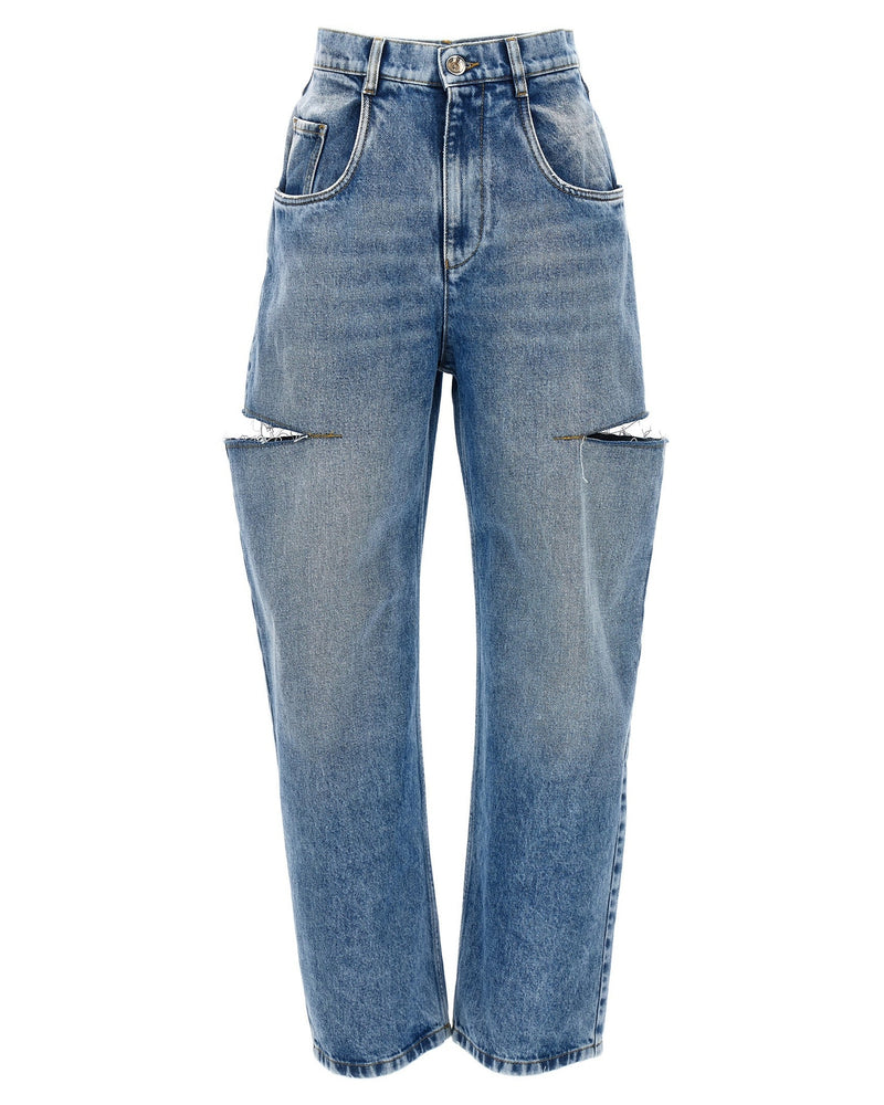 Maison Margiela Cut Out Jeans Glam Steals