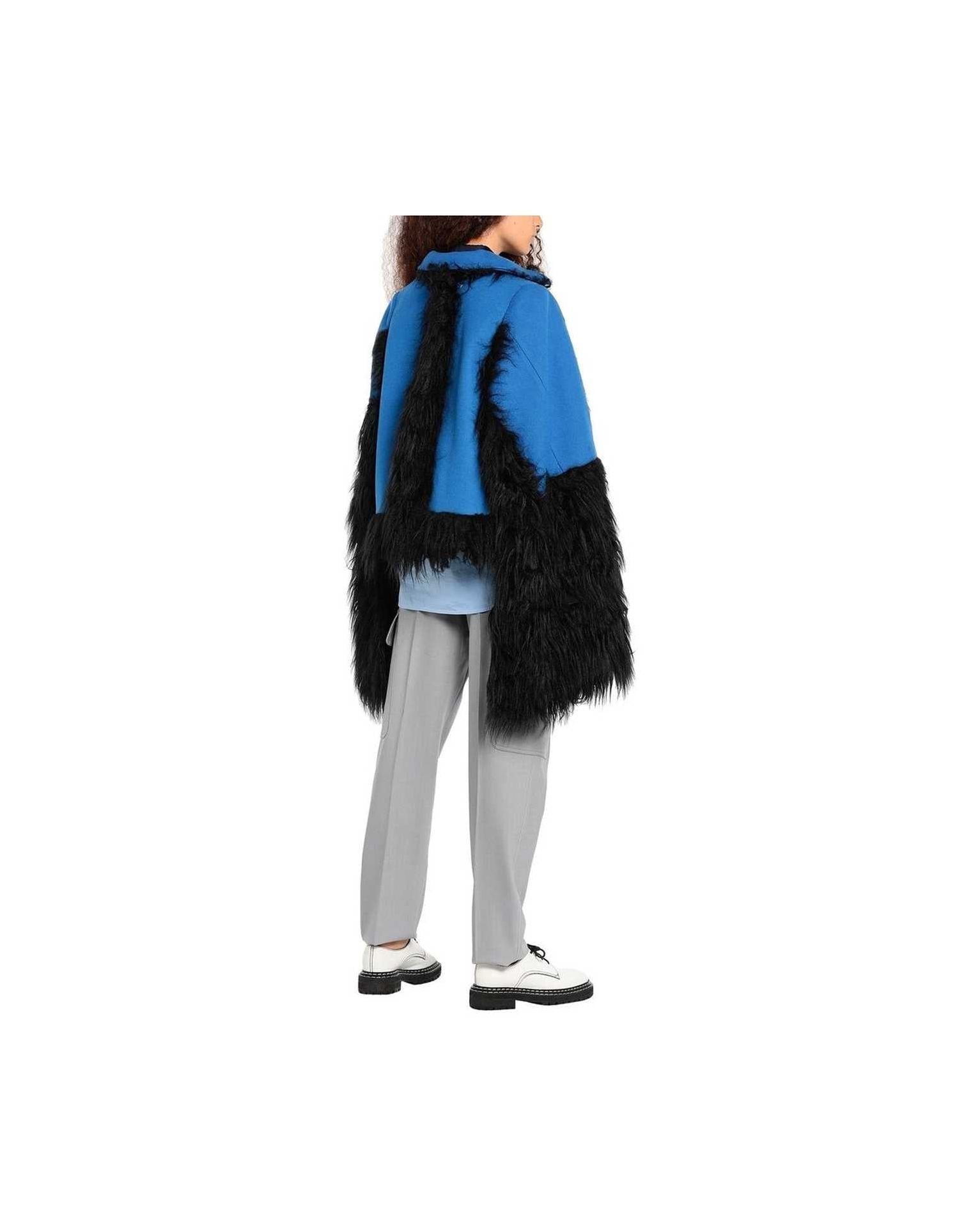 Maison Margiela Faux Fur Trimmed Cape Jacket Glam Steals