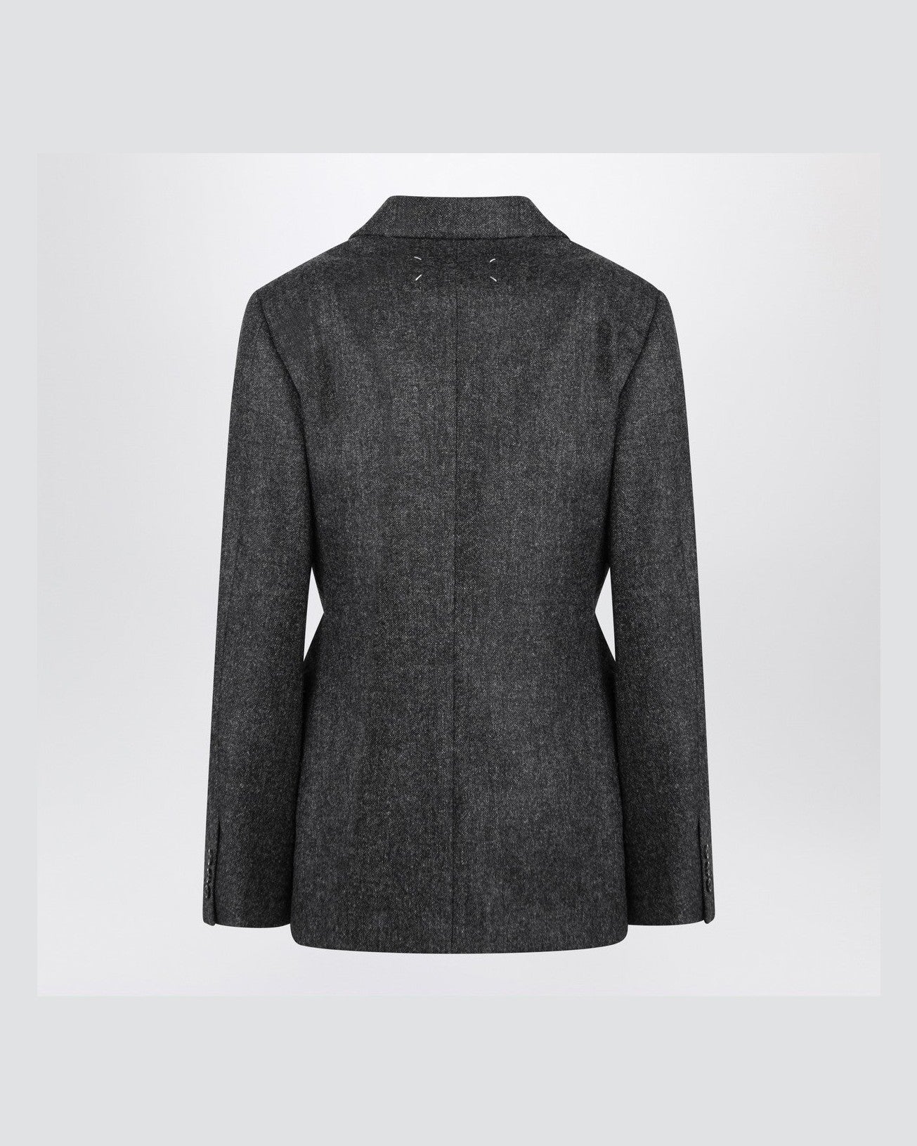 Maison Margiela Gray Wool Dark Single Breasted Blazer Glam Steals
