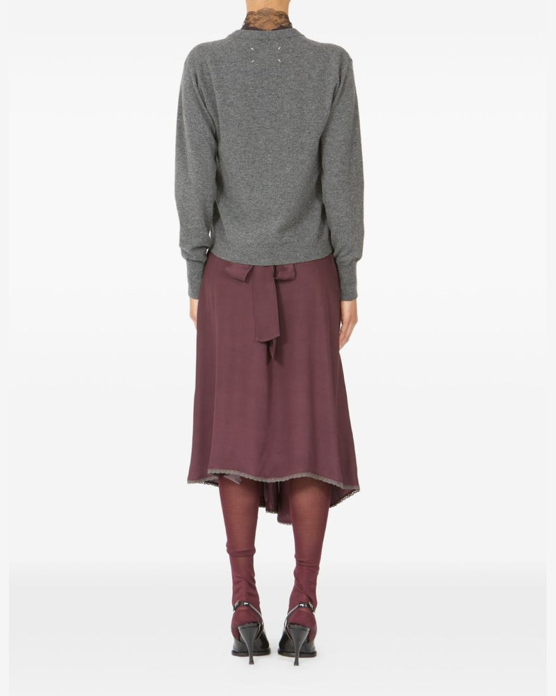 Maison Margiela Grey Sweater Topwear
