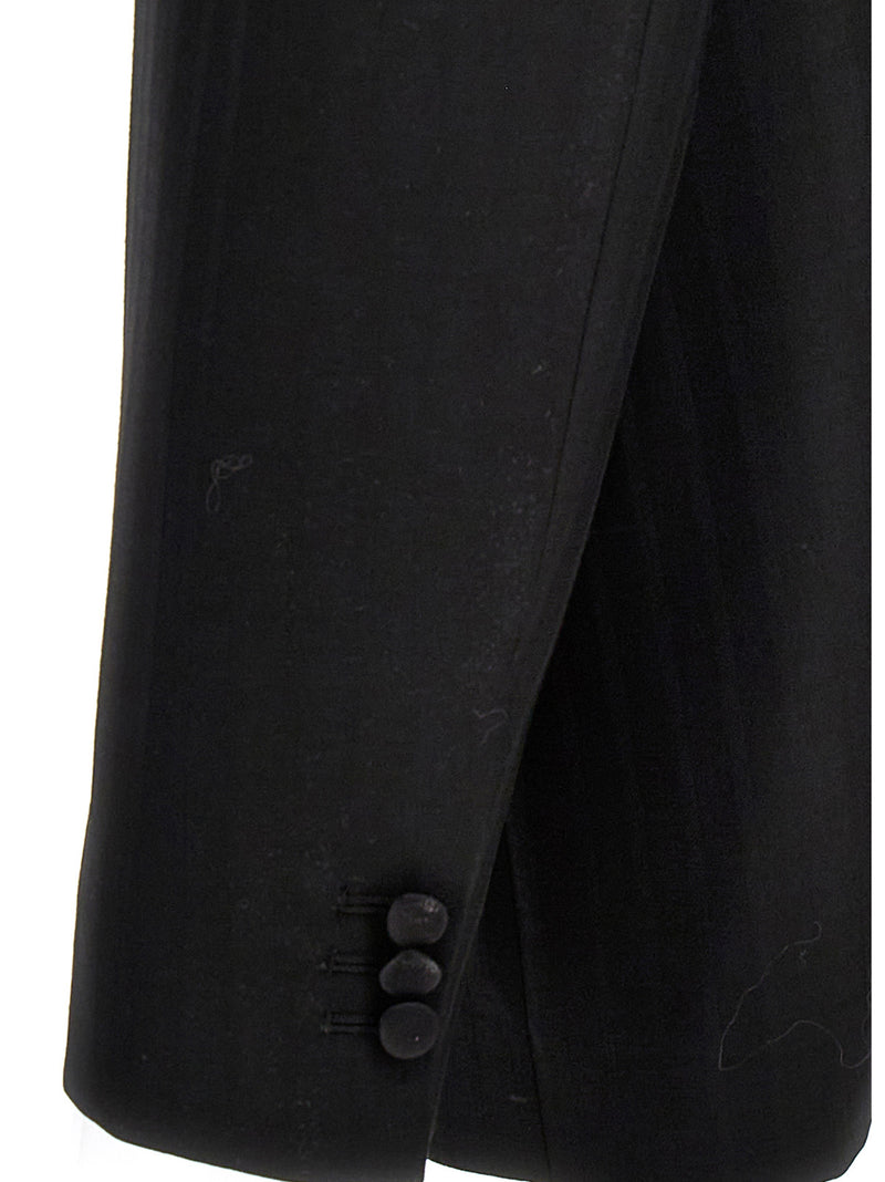 Maison Margiela Striped Single Breast Blazer Jacket Glam Steals